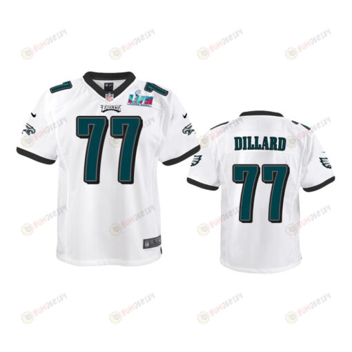 Andre Dillard 77 Philadelphia Eagles Youth Super Bowl LVII Game Jersey - Green