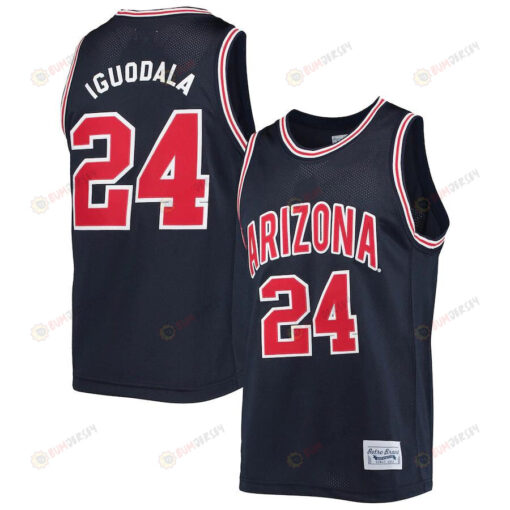 Andre Iguodala 24 Arizona Wildcats Original Retro Alumni Commemorative Classic Basketball Jersey - Navy