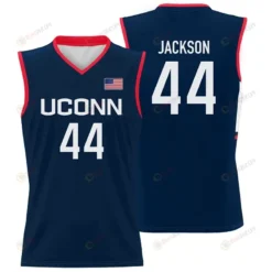 Andre Jackson Jr #44 UConn Huskies Basketball Jersey - Men Navy