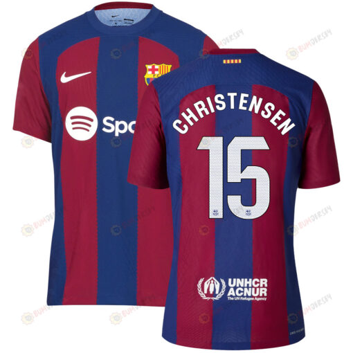 Andreas Christensen 15 Barcelona 2023/24 Home Men Jersey - Blue/Scarlet