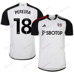 Andreas Pereira 18 Fulham FC 2023-24 EFL Home Men Jersey - White