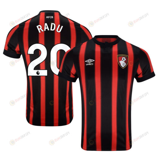 Andrei Radu 20 AFC Bournemouth 2023-24 Premier League Home Men Jersey - Red