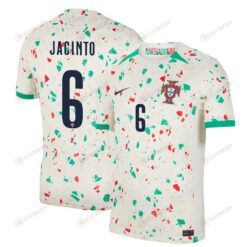 Andreia Jacinto 6 Portugal Women's National Team 2023-24 World Cup Away Men Jersey