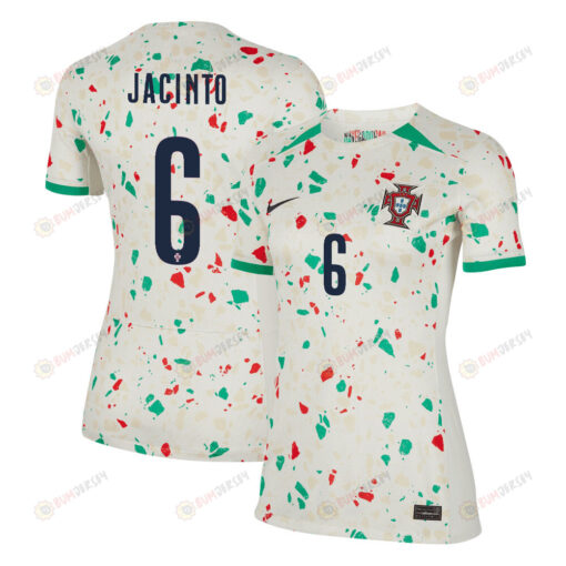 Andreia Jacinto 6 Portugal Women's National Team 2023-24 World Cup Away Women Jersey