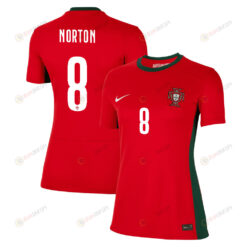 Andreia Norton 8 Portugal Women's National Team 2023-24 World Cup Home Women Jersey