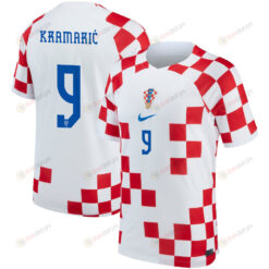 Andrej Kramari? 9 Croatia National Team 2022-23 Qatar World Cup- Home Men Jersey