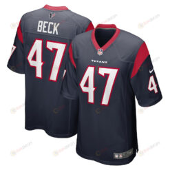 Andrew Beck 47 Houston Texans Game Player Men Jersey - Navy