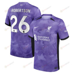 Andrew Robertson 26 Liverpool 2023/24 Third Men Jersey - Purple