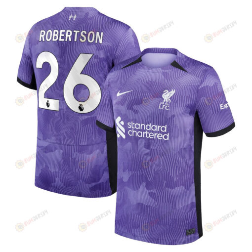 Andrew Robertson 26 Liverpool 2023/24 Third YOUTH Jersey - Purple