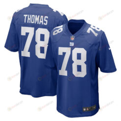 Andrew Thomas 78 New York Giants Player Game Jersey - Royal