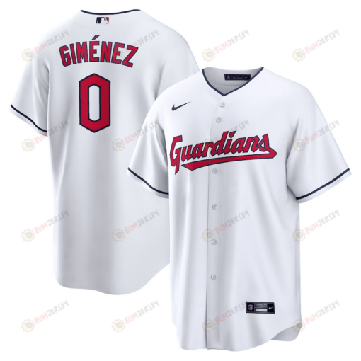 Andr?s Gim?nez 0 Cleveland Guardians Home Men Jersey - White