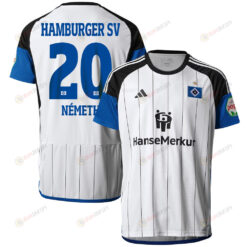 Andr?s N?meth 20 Hamburger SV 2023-24 Home Men Jersey - White