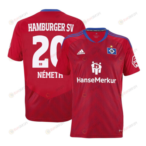 Andr?s N?meth 20 Hamburger SV II 2022-23 Third Jersey - Red