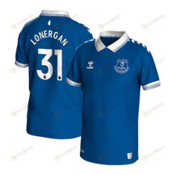 Andy Lonergan 31 Everton 2023-24 Home Jersey - YOUTH Blue