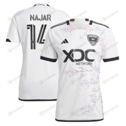 Andy Najar 14 D.C. United 2023 The Cherry Blossom Kit Men Jersey - White