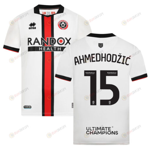 Anel Ahmedhod?i? 15 Sheffield United 2022-23 Away Jersey - White