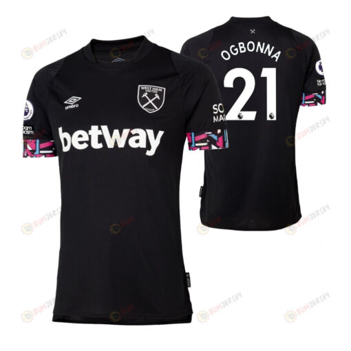 Angelo Ogbonna 21 West Ham United 2022-23 Away Men Jersey - Black