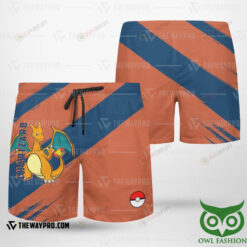 Anime Pokemon Charizard Summer Shorts Men Shorts - Print Shorts