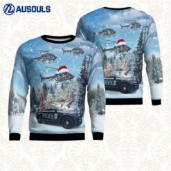 Anne Arundel County Police Department Car And Bell 407 Helicopter Ugly Sweaters For Men Women Unisex