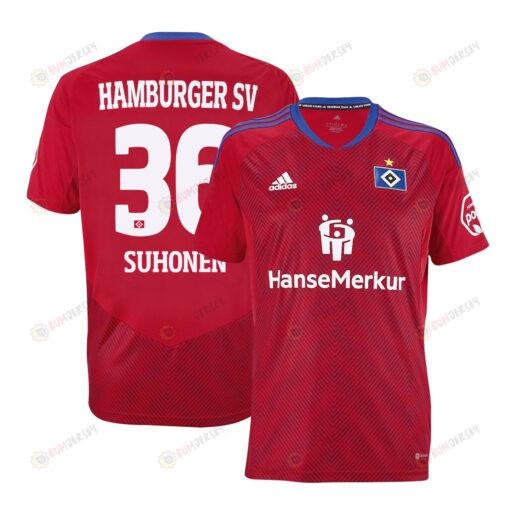 Anssi Suhonen 36 Hamburger SV II 2022-23 Third Jersey - Red