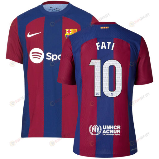 Ansu Fati 10 Barcelona 2023/24 Home Men Jersey - Blue/Scarlet