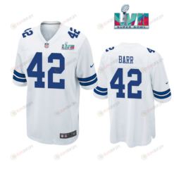 Anthony Barr 42 Dallas Cowboys Super Bowl LVII Super Bowl LVII White Men's Jersey