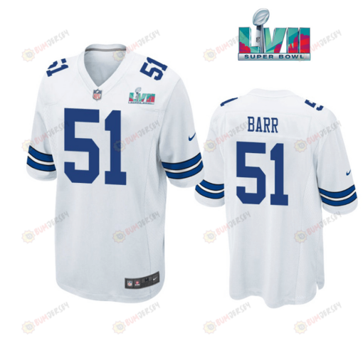 Anthony Barr 51 Dallas Cowboys Super Bowl LVII Super Bowl LVII White Men's Jersey