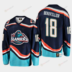 Anthony Beauvillier 18 New York Islanders Navy Reverse Retro 2.0 Jersey 2022-23