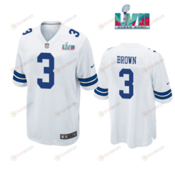 Anthony Brown 3 Dallas Cowboys Super Bowl LVII Super Bowl LVII White Men's Jersey