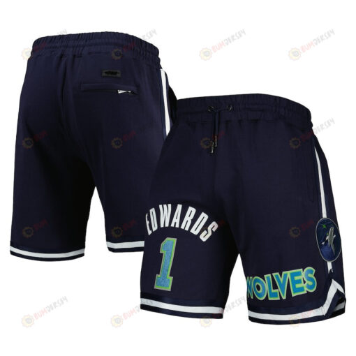 Anthony Edwards 1 Minnesota Timberwolves Navy Team Player Shorts - Men