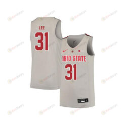 Anthony Lee 31 Ohio State Buckeyes Men Jersey Elite Basketball - Gray