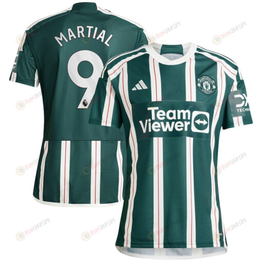 Anthony Martial 9 Manchester United 2023/24 Away Men Jersey - Green