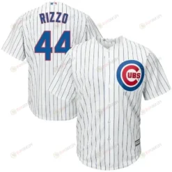 Anthony Rizzo 44 Chicago Cubs Big And Tall Cool Base Player Jersey - White