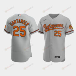 Anthony Santander 25 Baltimore Orioles Gray Road Jersey Jersey