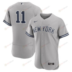Anthony Volpe 11 New York Yankees Road Elite Jersey - Gray