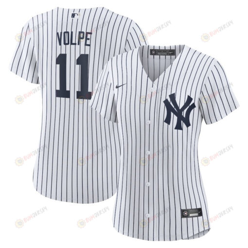 Anthony Volpe 11 New York Yankees Women's Home Player Jersey - White