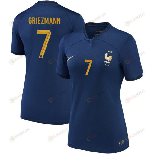 Antoine Griezmann 7 France National Team 2022-23 Qatar World Cup - Home Women Jersey