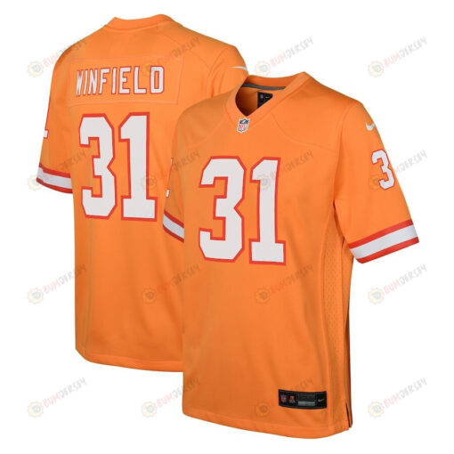 Antoine Winfield Jr. 31 Tampa Bay Buccaneers Throwback Game Youth Jersey - Orange