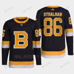 Anton Stralman 86 Boston Bruins Black Jersey Pro Alternate