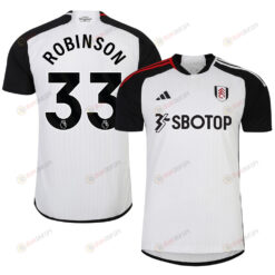 Antonee Robinson 33 Fulham FC 2023-24 Premier League Home Men Jersey - White