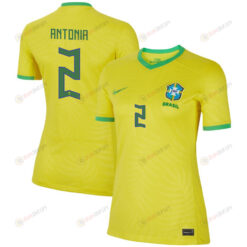 Antonia 2 Brazil Women's National Team 2023-24 World Cup Home Women Jersey
