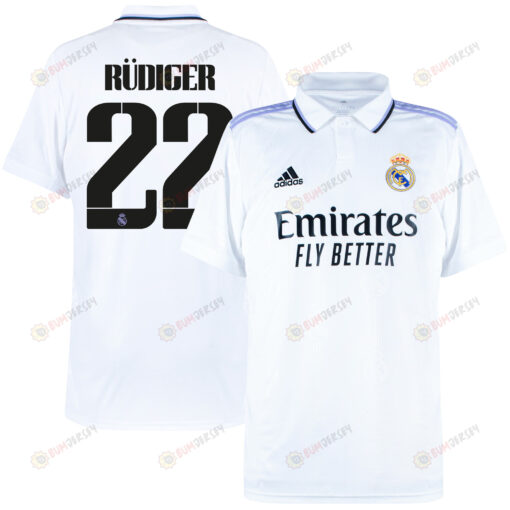 Antonio R?diger 22 Real Madrid 2022/23 Home Men Jersey - White