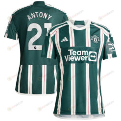 Antony 21 Manchester United 2023/24 Away Men Jersey - Green