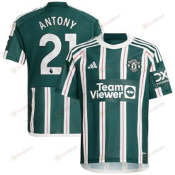 Antony 21 Manchester United 2023/24 Away Youth Jersey - Green