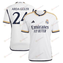 Arda Guler 24 Real Madrid 2023-24 Home Jersey - Men White