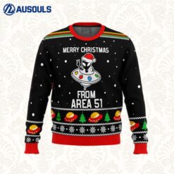 Area 51 Aliens Ugly Sweaters For Men Women Unisex