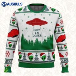 Area 51 Get In Loser Ugly Sweaters For Men Women Unisex