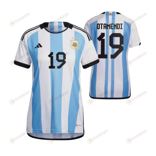 Argentina National Team 2022-23 Nicolas Otamendi 19 Home Women Jersey