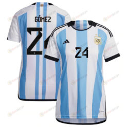 Argentina National Team 2022-23 Qatar World Cup Alejandro G?mez 24 Home Women Jersey