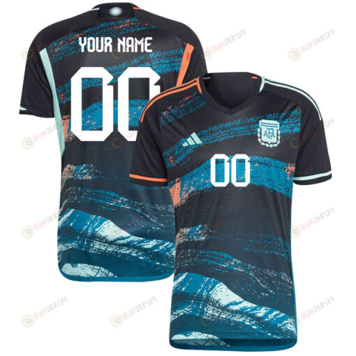 Argentina Women's National Team 2023-24 World Cup Custom 00 Away Men Jersey